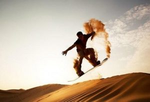 dubai sandboarding safari