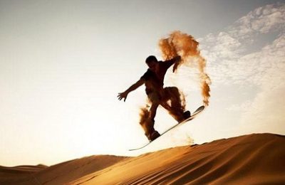 dubai sandboarding safari